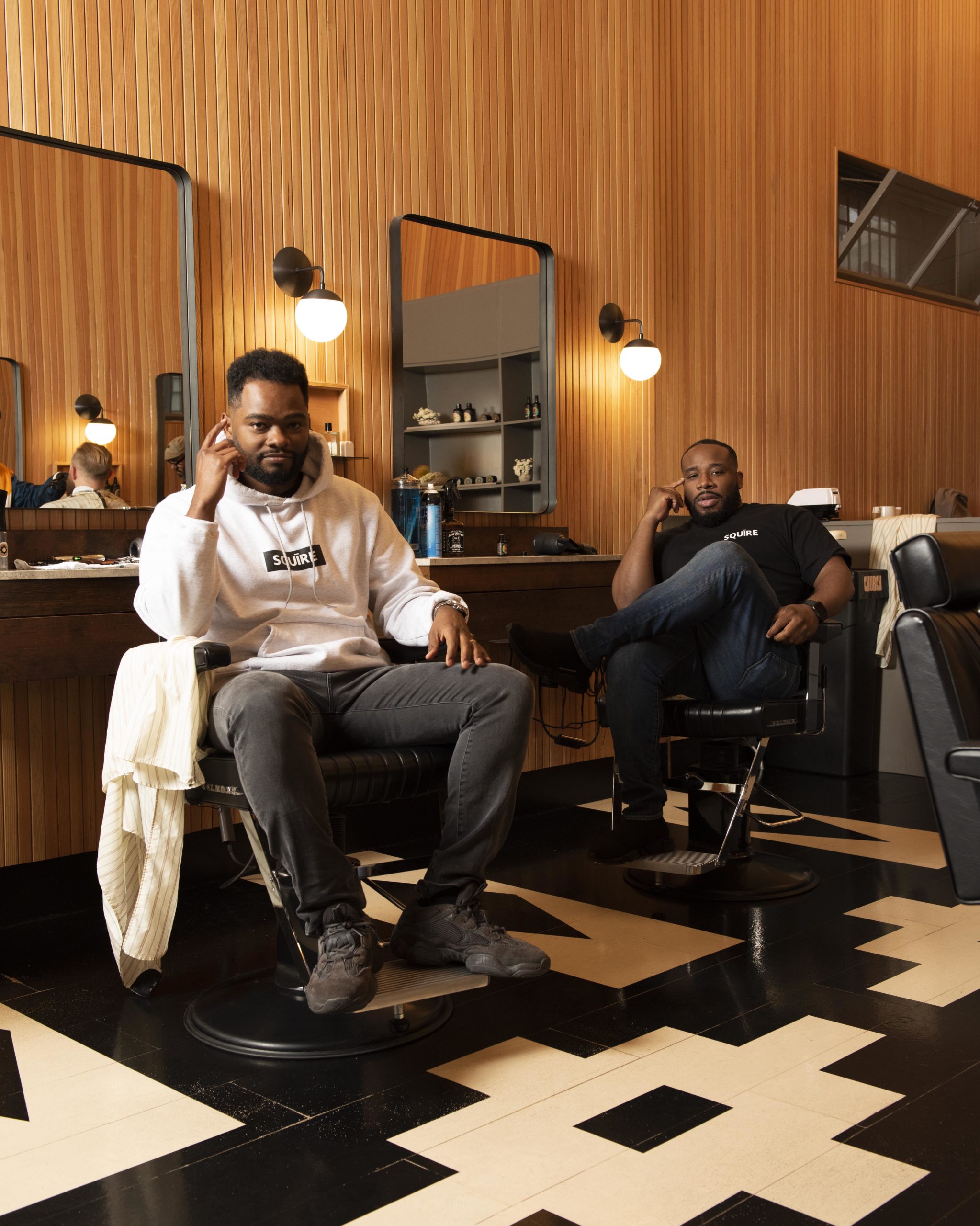 Squire Co-Founder and CEO Songe LaRon, Squire Co-Founder and President Dave Salvant